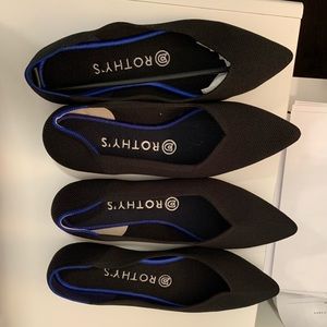 Rothys the point solid black